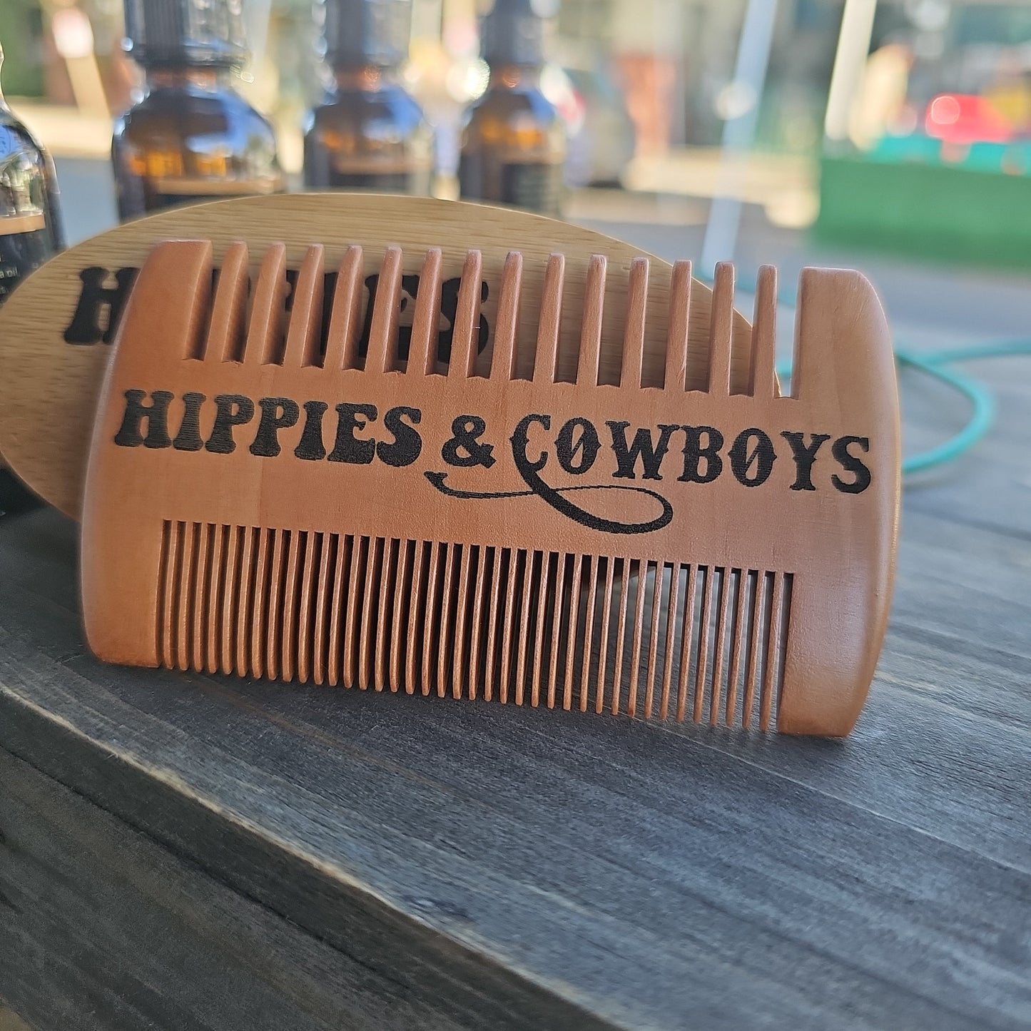 Beard Logo Comb