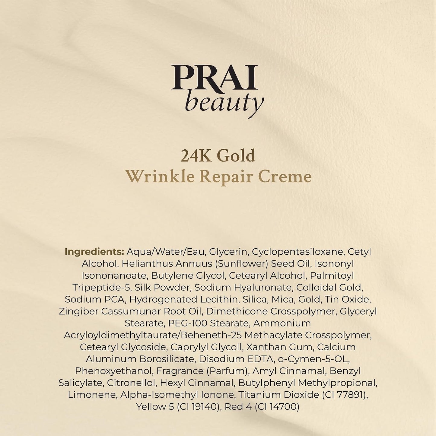 Crema Reparadora de Arrugas Oro 24K