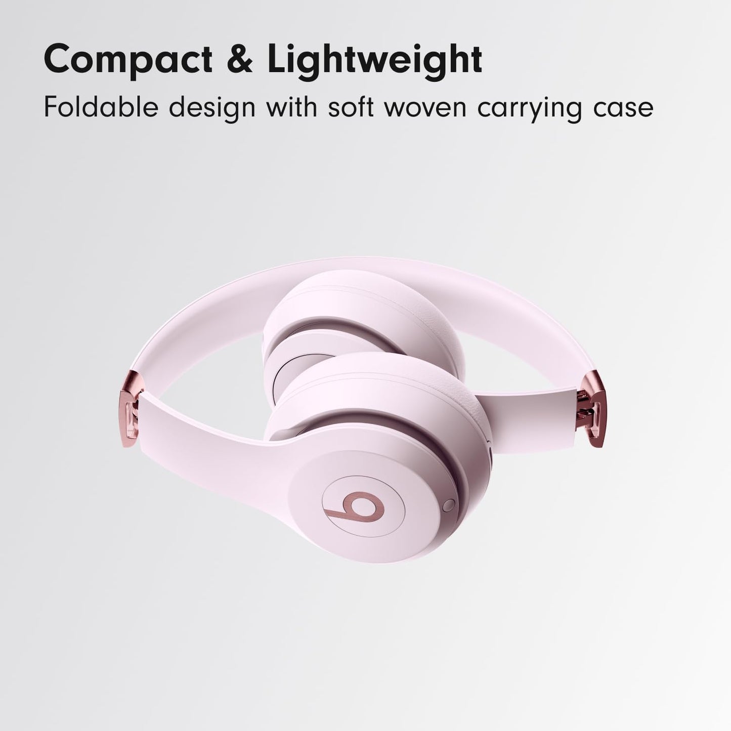 Solo 4 - Wireless Bluetooth On-Ear Headphones, & Android Compatible, up to 50 Hours of Battery Life - Cloud Pink