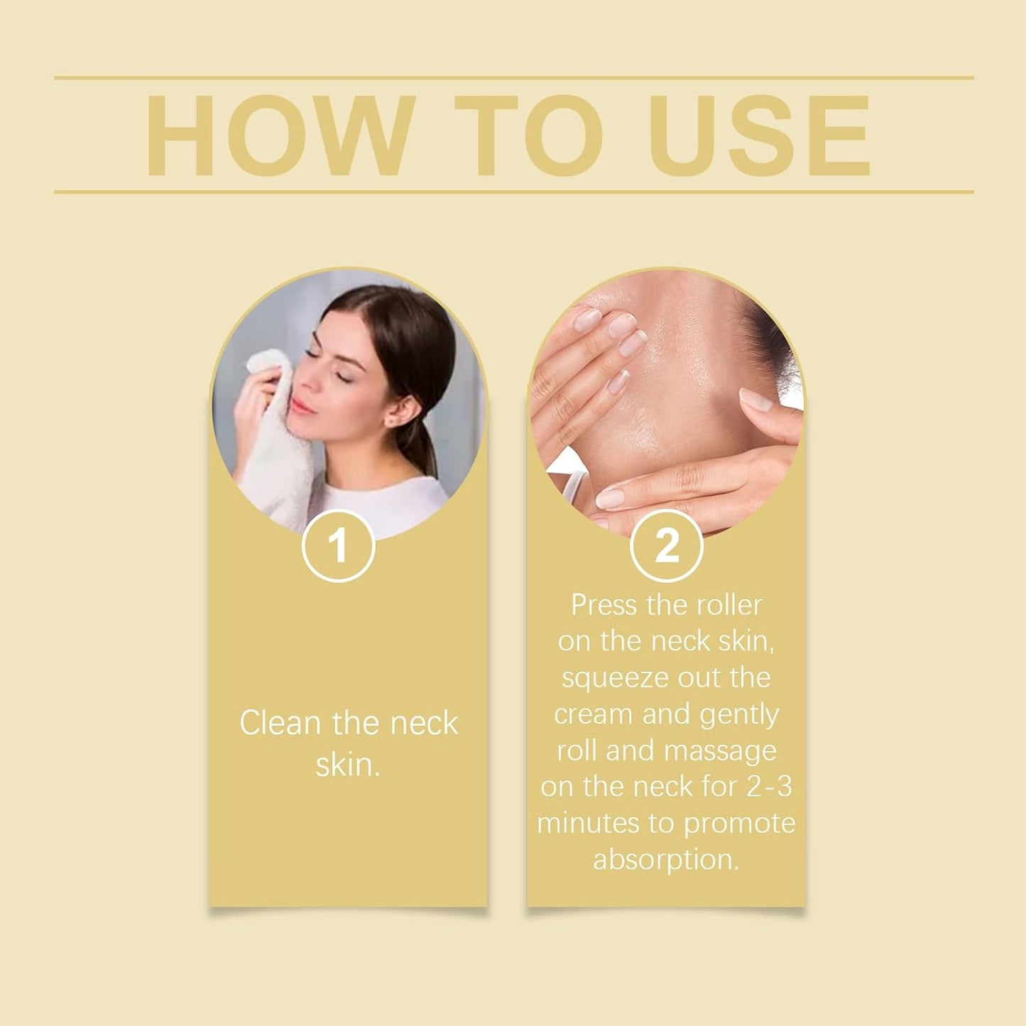 Firming Neck Cream for Crepey Skin Body Care Comfort with Roller, Tightening and Moisturizing Lotions Skin Care for All Skin Types, 4.23 Oz/Pcs
