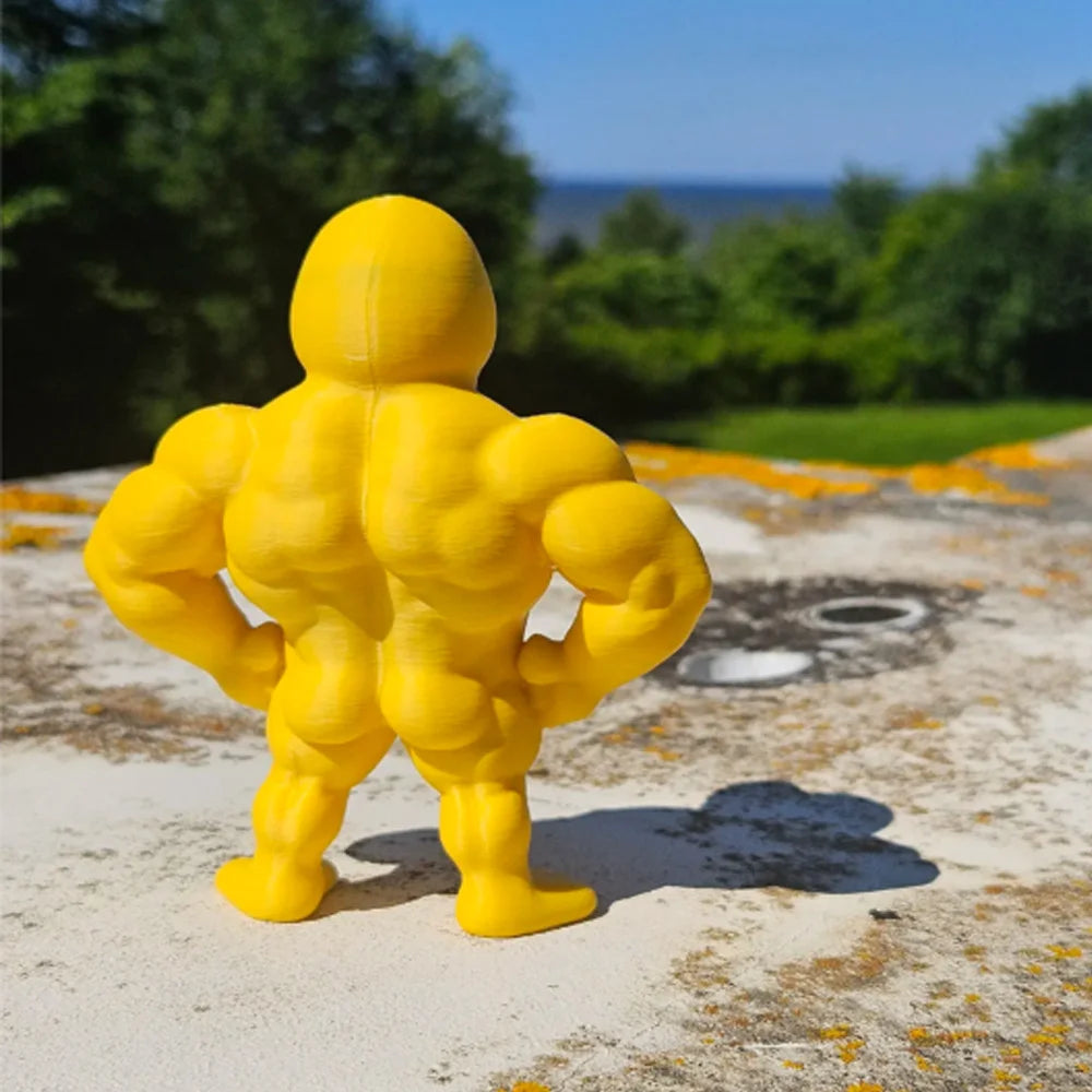 3D Muscle Duck Statue