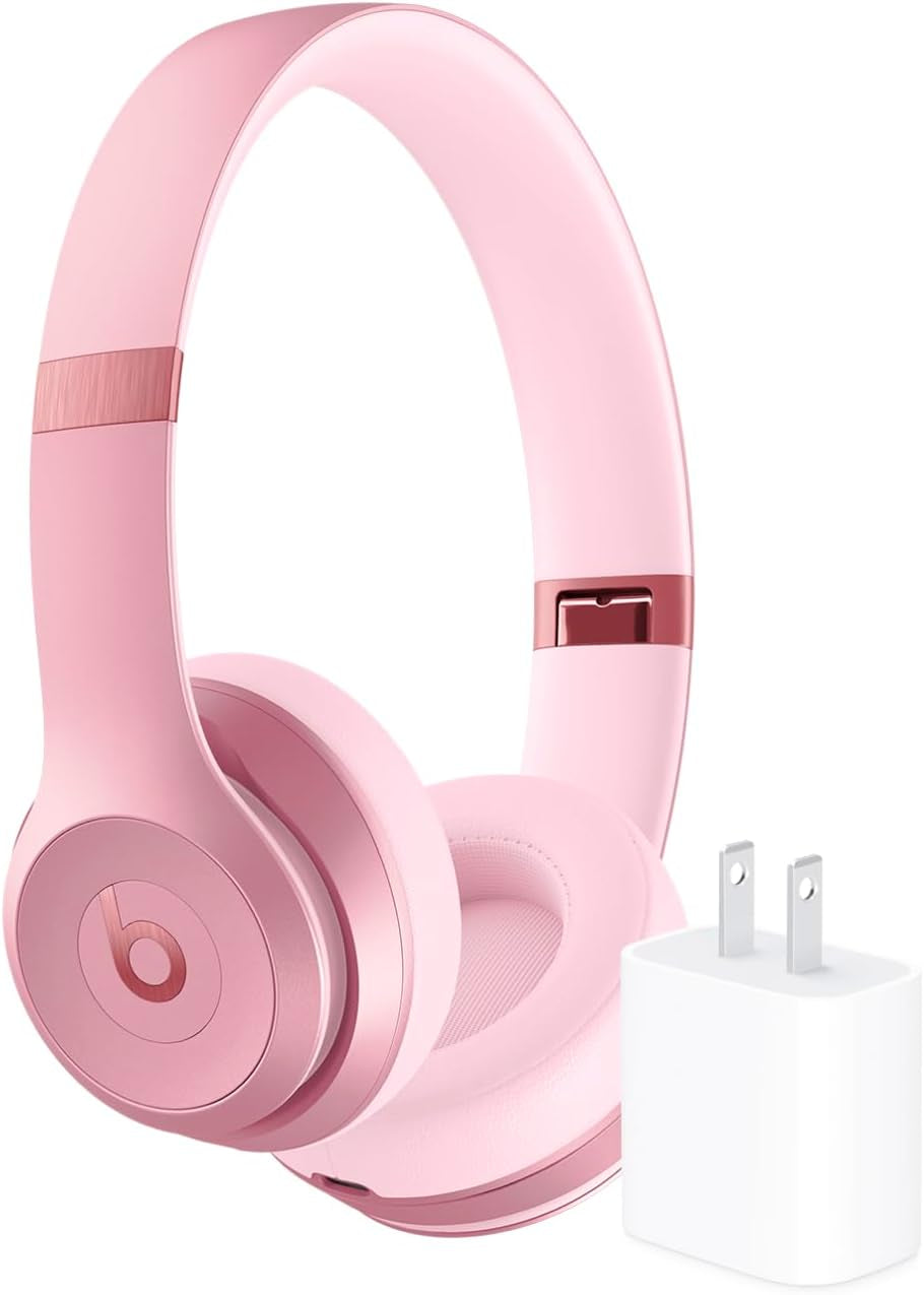Solo 4 - Wireless Bluetooth On-Ear Headphones, & Android Compatible, up to 50 Hours of Battery Life - Cloud Pink