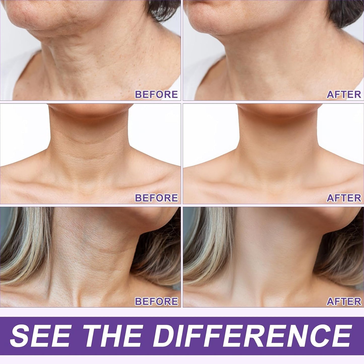 AH-8 Firming Neck Cream for Crepey Skin Body Care Comfort, Neck Firming Cream with Roller, Moisturizing Tightening Lotions Cosmetic Skin Care Skin Repair for Women