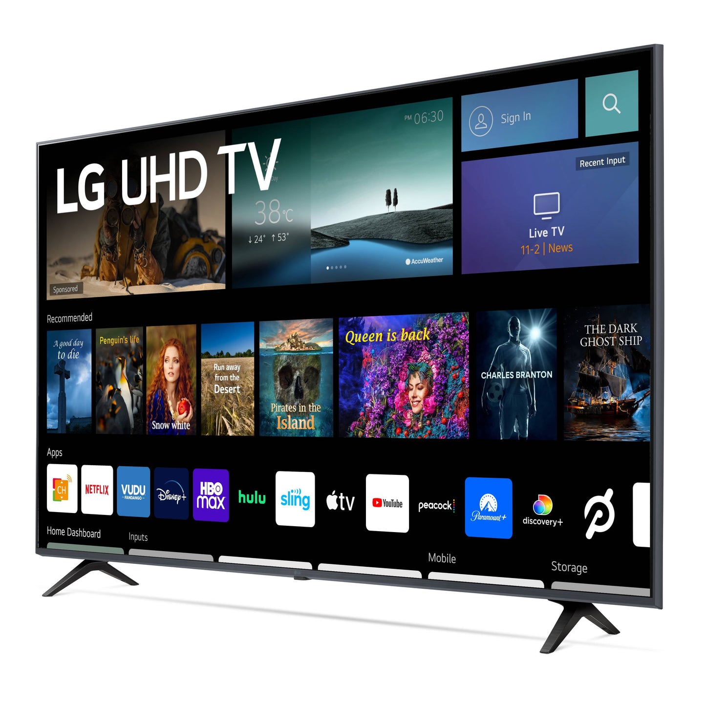 65" 4K UHD Smart TV 2160P Webos, 65UQ7070ZUE