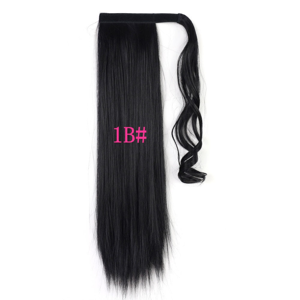 Long Straight Wrap Around Clip In Ponytail Hair Extension