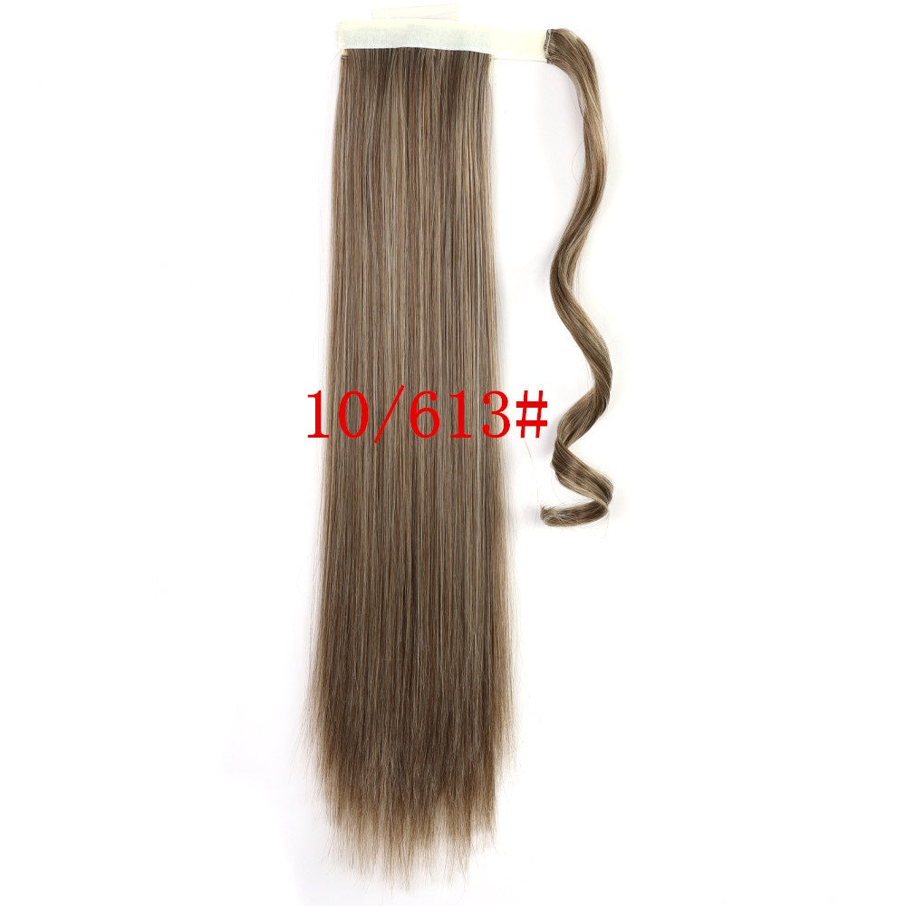 Long Straight Wrap Around Clip In Ponytail Hair Extension