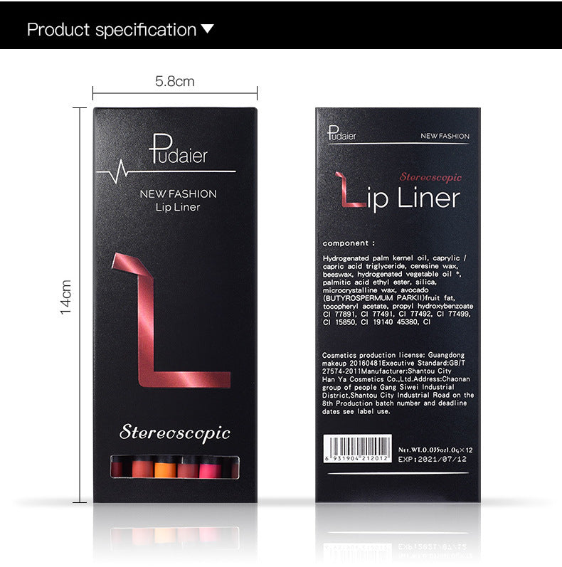 Waterproof Lip Liner Pencil