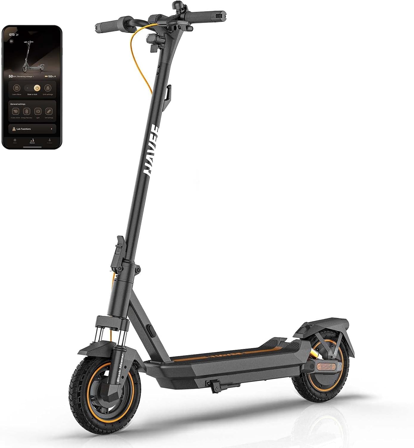 GT3 Series Electric Scooter Adults, E Scooter, Fast 20 Mph, 700W 500W Motor with Suspension, Long Range 30 Miles, 10" Tires All Terrain, Foldable for Commuter Men Adult Teens Students Heavy Duty