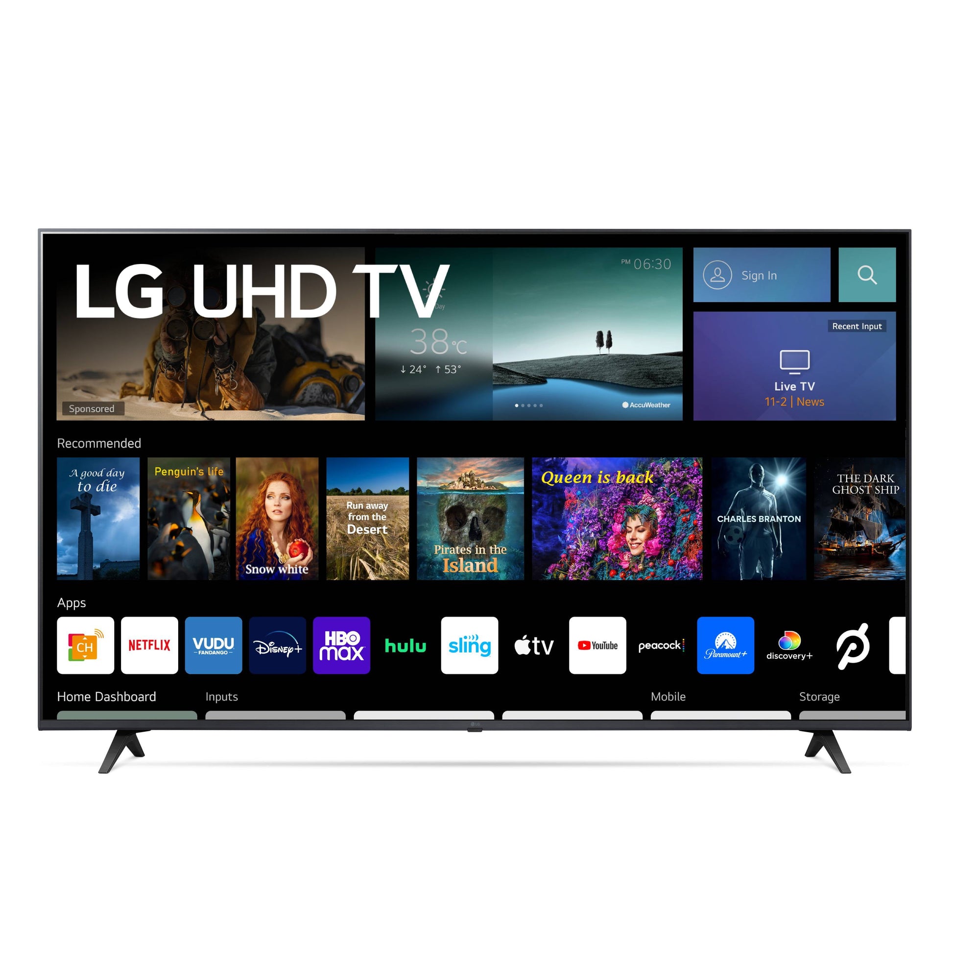 65" 4K UHD Smart TV 2160P Webos, 65UQ7070ZUE