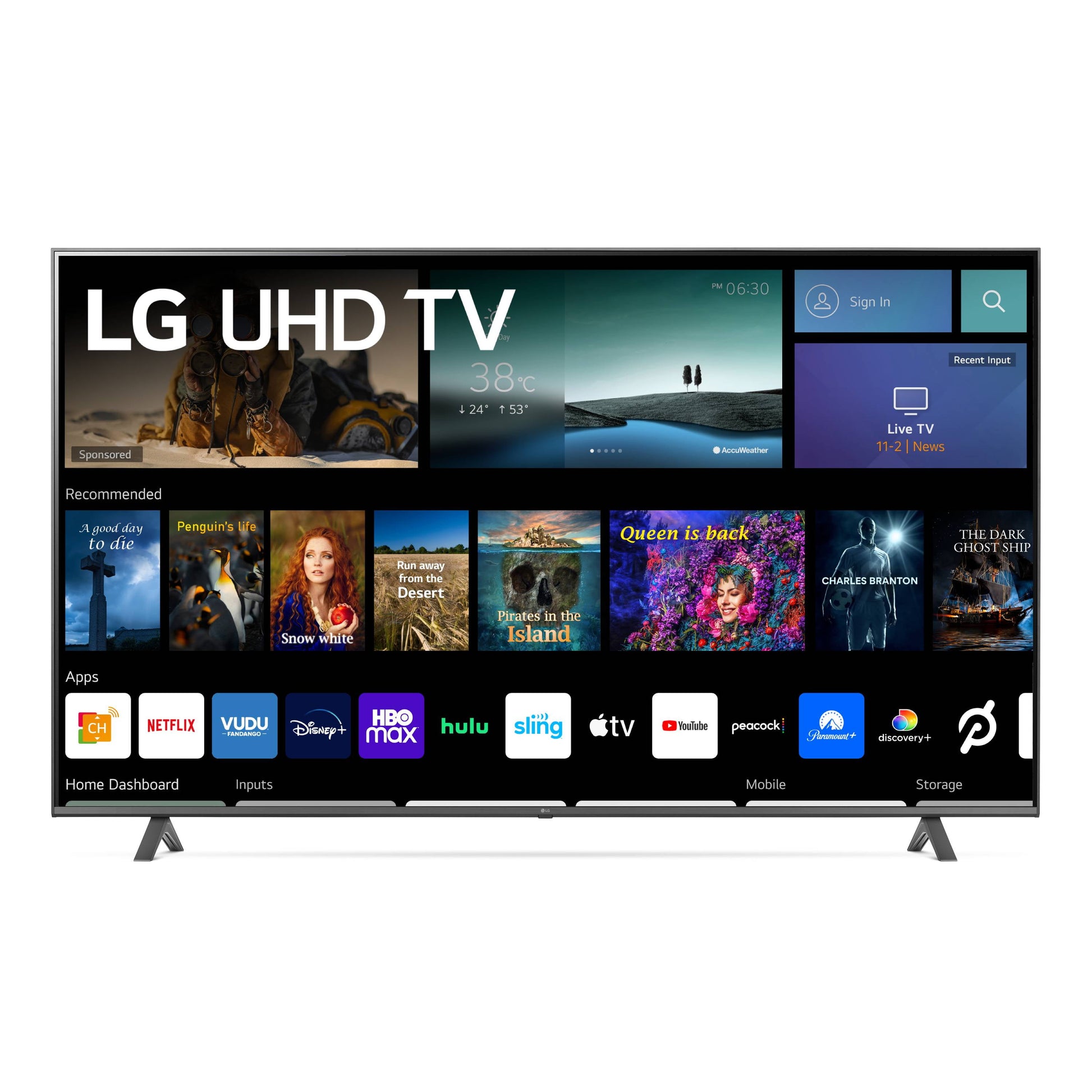 75" Class 4K UHD 2160P Webos Smart TV - 75UQ7070ZUD