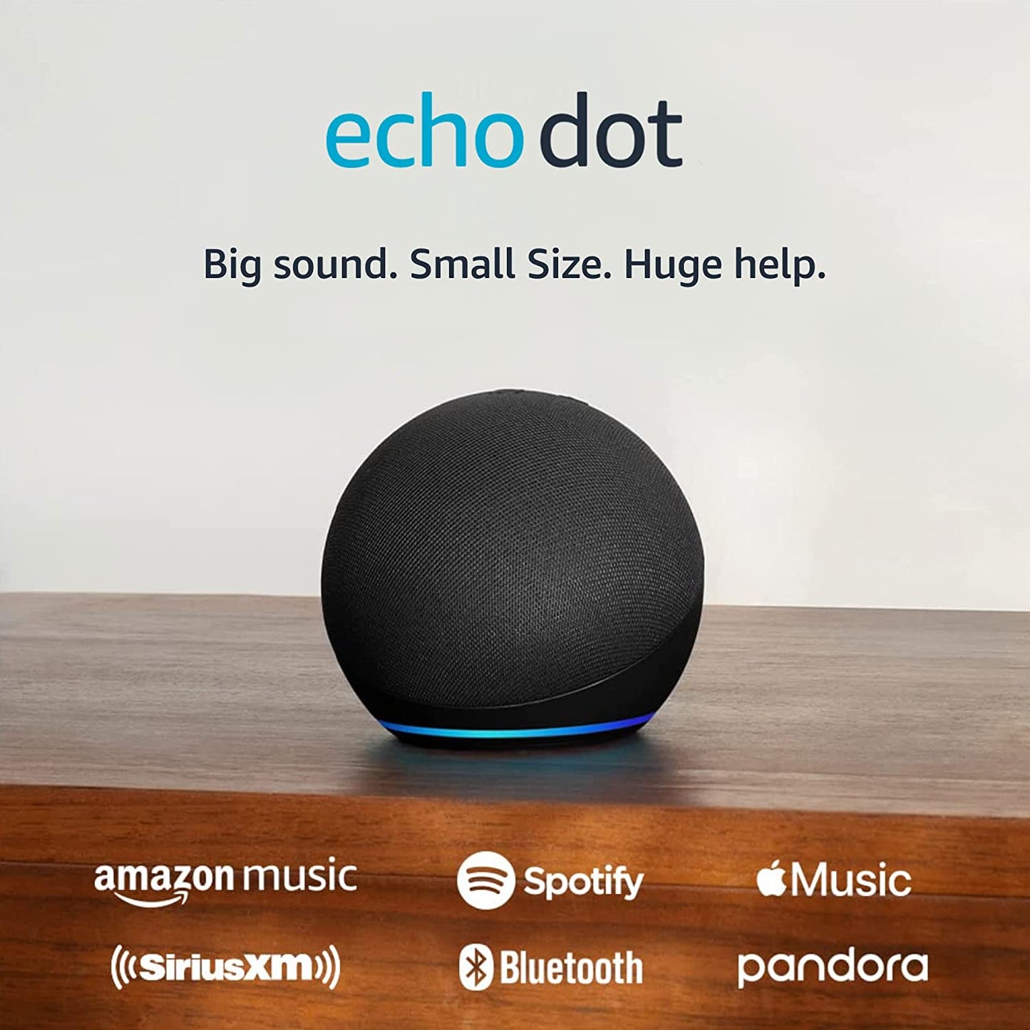 Echo Dot (Newest Model), Vibrant Sounding Alexa Speaker, Great for Bedrooms, Dining Rooms and Offices, Charcoal