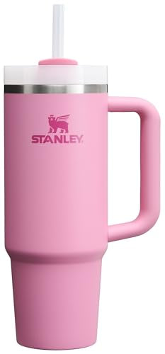 Stanley Quencher H2.0 FlowState Stainless Steel Vacuum Insulated Tumbler with Lid and Straw for Water, Iced Tea or Coffee, Smoothie and More, Peony, 30oz