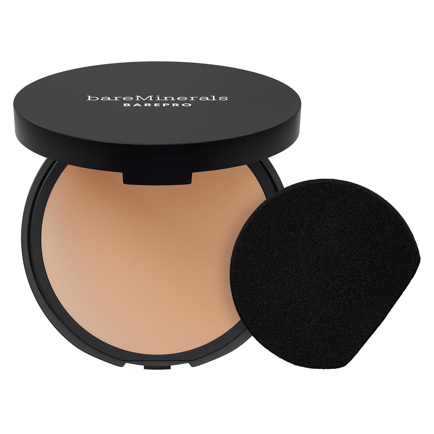 Barepro Skin-Perfecting Powder Foundation, Matte Pressed Powder Foundation Full Coverage with Plant-Based Squalene, Talc-Fee Pressed Powder Compact, Oil Control, Vegan
