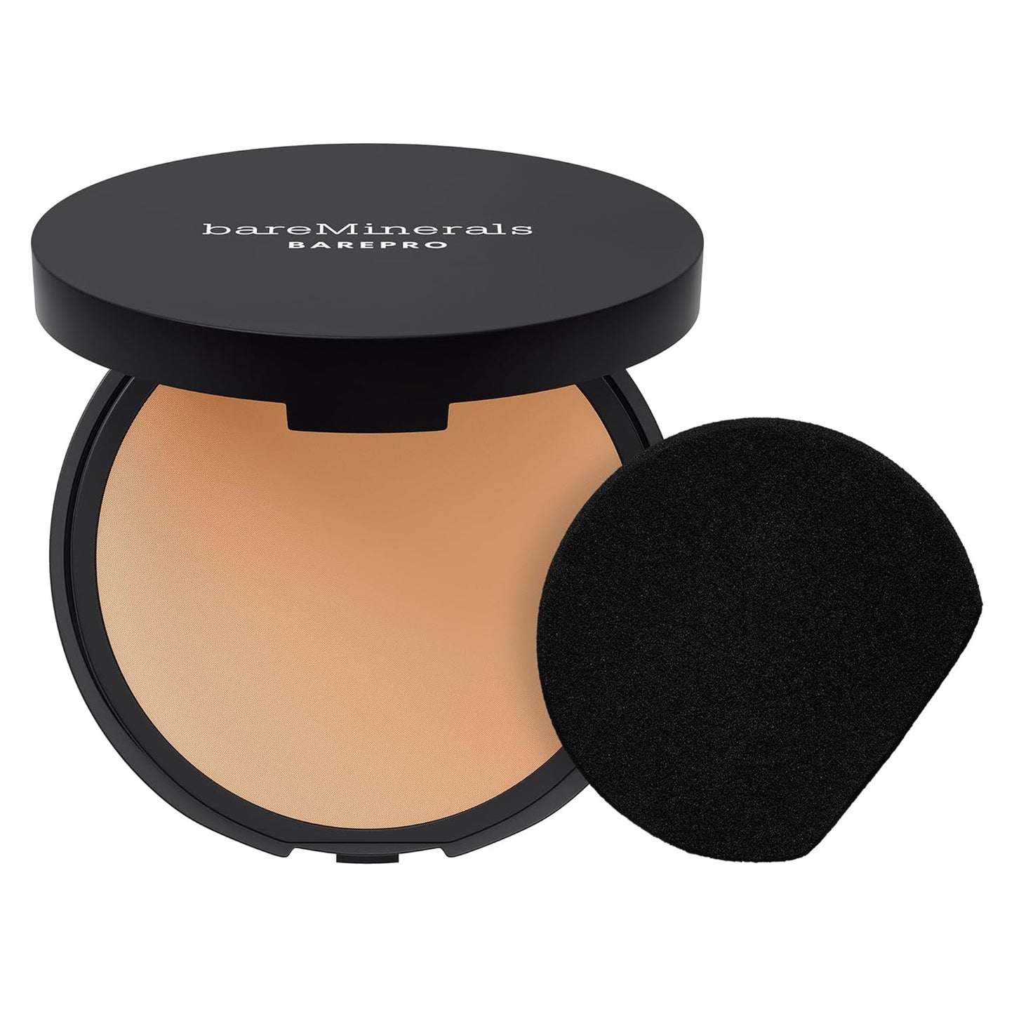 Barepro Skin-Perfecting Powder Foundation, Matte Pressed Powder Foundation Full Coverage with Plant-Based Squalene, Talc-Fee Pressed Powder Compact, Oil Control, Vegan
