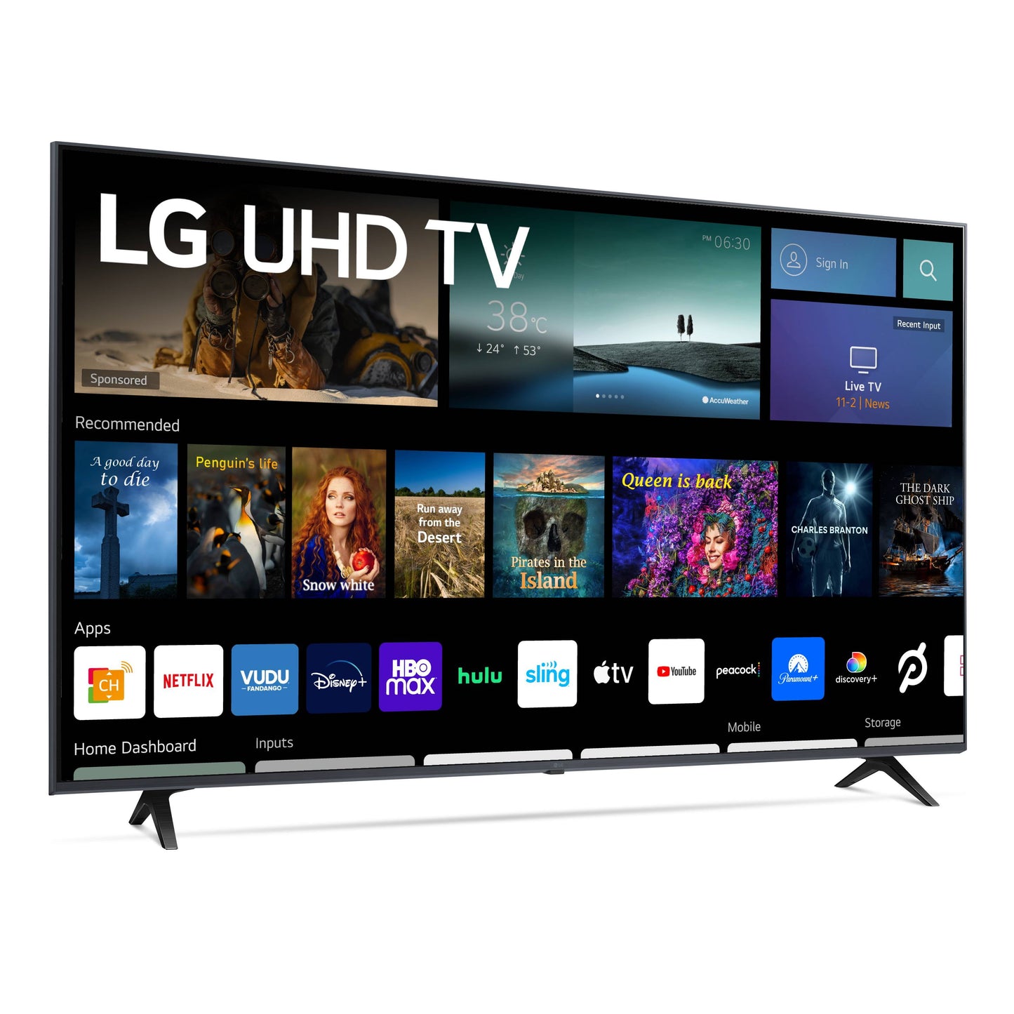 65" 4K UHD Smart TV 2160P Webos, 65UQ7070ZUE