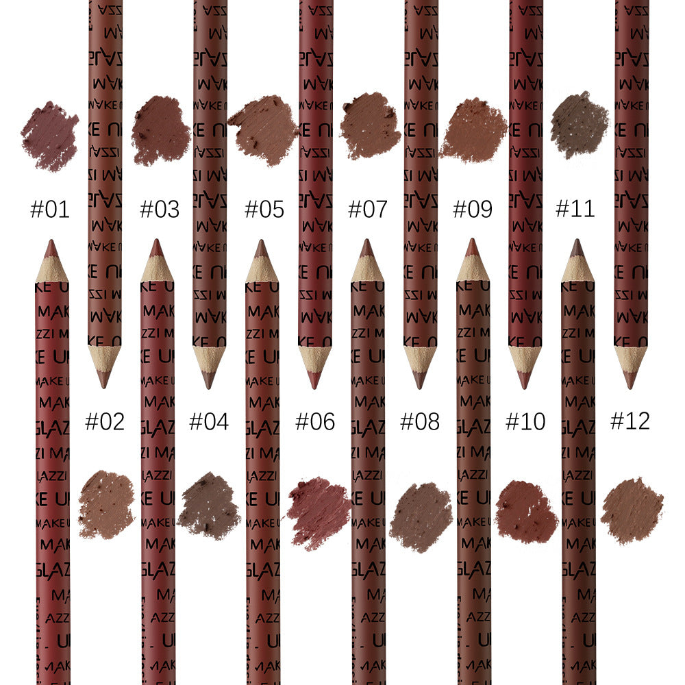 GLAZZI 12 Color Lip Liner Set