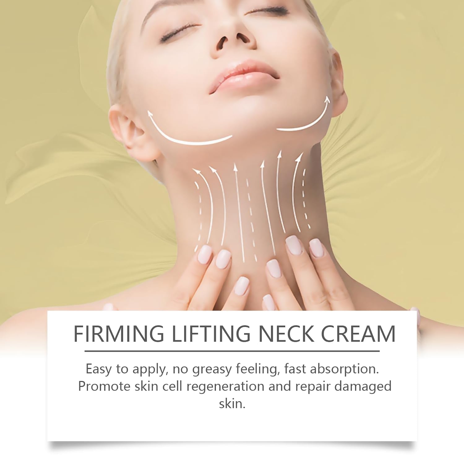 Firming Neck Cream for Crepey Skin Body Care Comfort with Roller, Tightening and Moisturizing Lotions Skin Care for All Skin Types, 4.23 Oz/Pcs