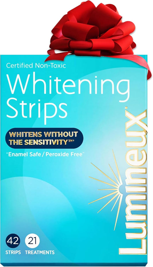 Teeth Whitening Strips 21 Treatments – Peroxide Free - Enamel Safe for Whiter Teeth - Whitening without the Sensitivity - Dentist Formulated and Certified Non-Toxic - Sensitivity Free