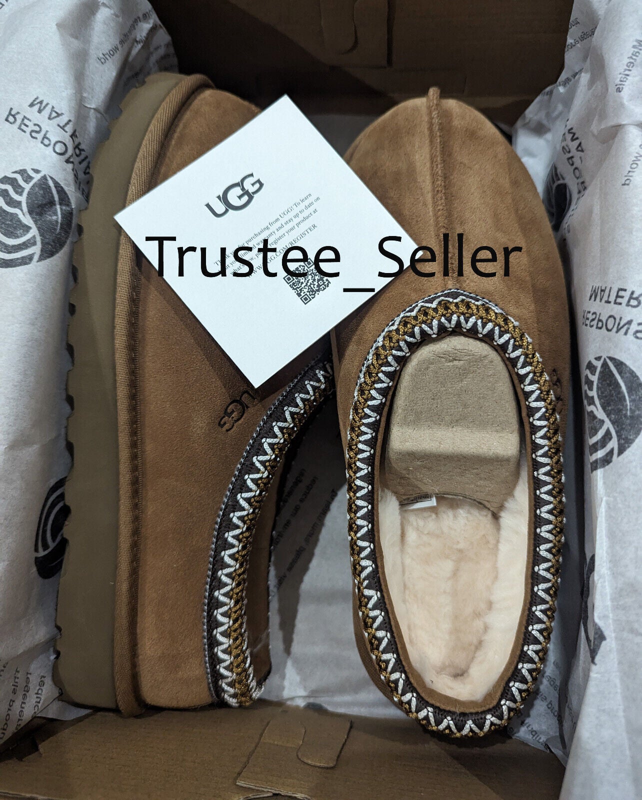 New Women'S 100% UGG Brand Tasman Chestnut Shoes Slippers Sandals 5955