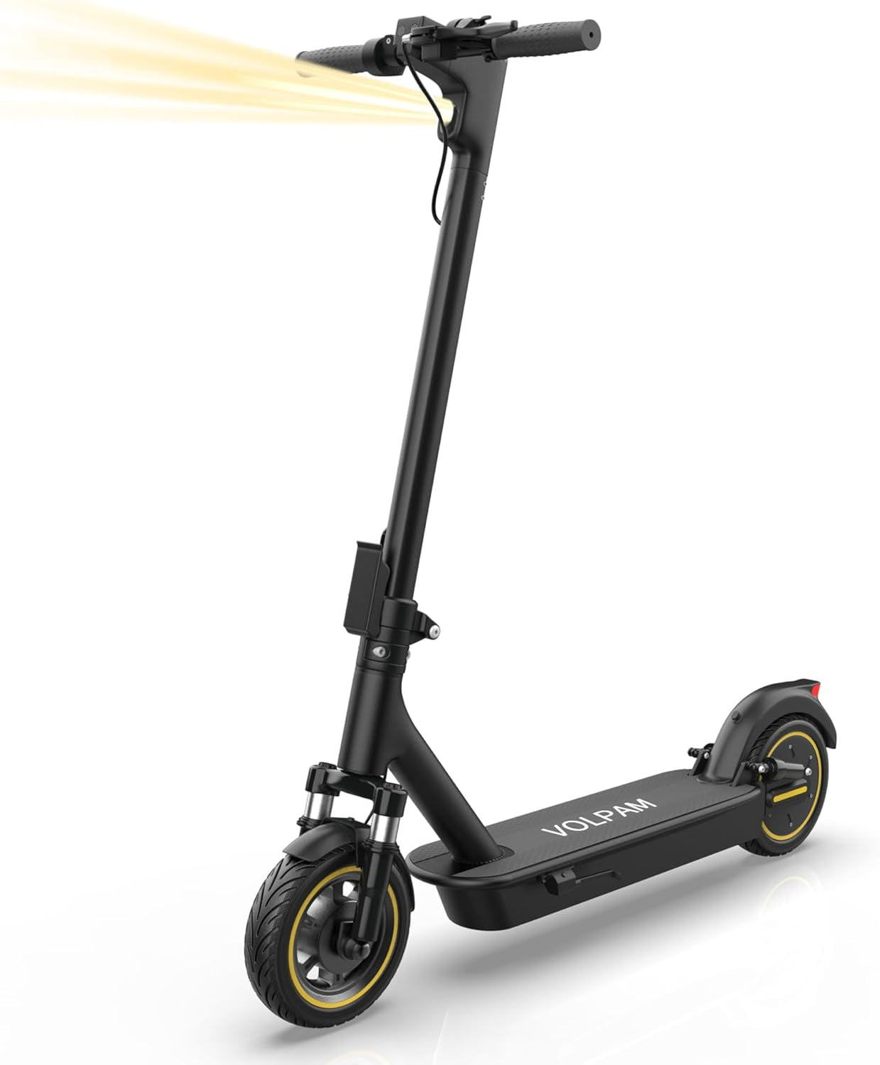 Electric Scooter, 350W/500W Powerful Motor, 8.5"/10" Solid Tires, 19/22Mph, 28/21/12 Miles Range,Dual Braking