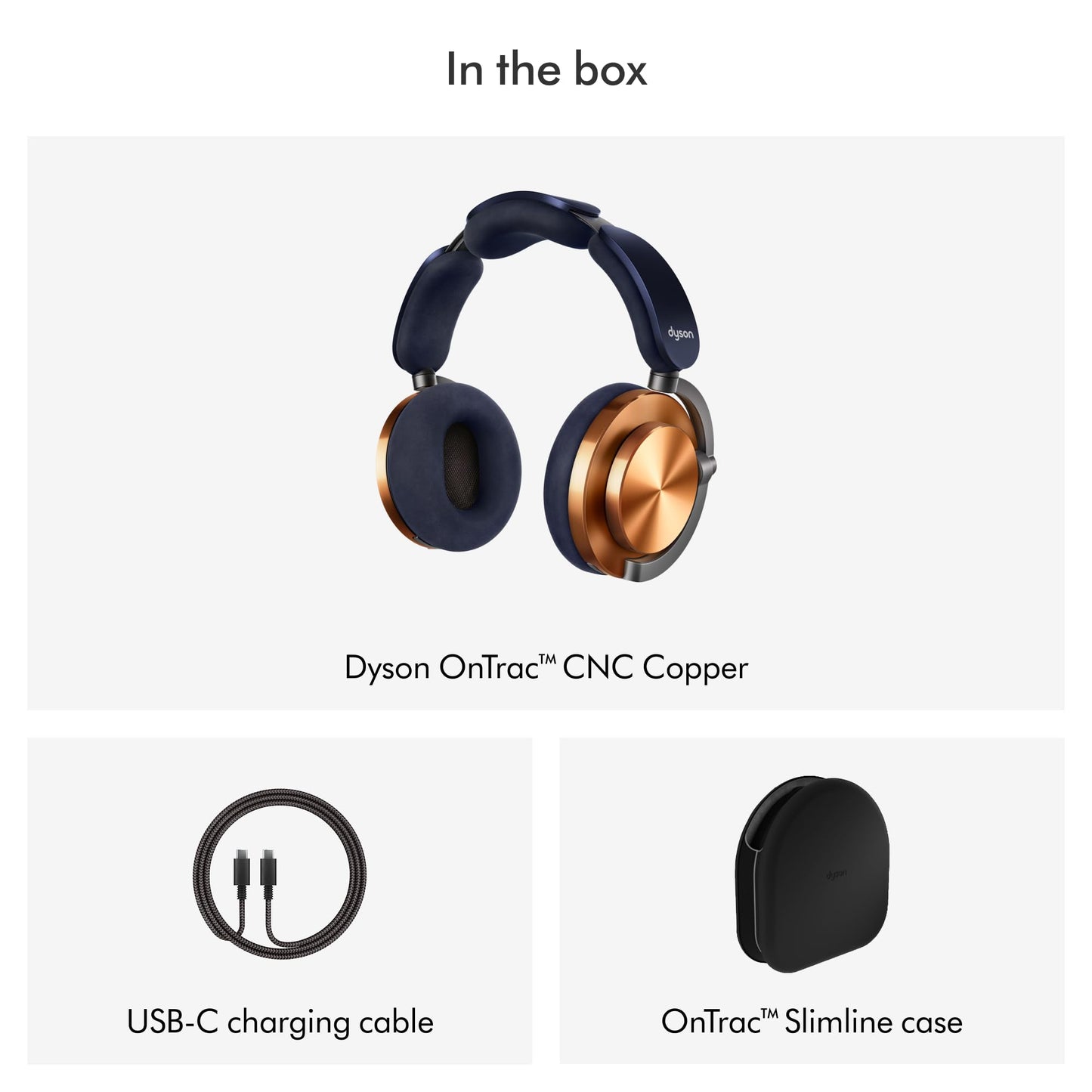 Dyson OnTrac™ Over Ear Wireless Headphones - Active Noise Cancelling, Up to 55 Hours Battery Life(2), Customizable, Transparency Mode - CNC Copper