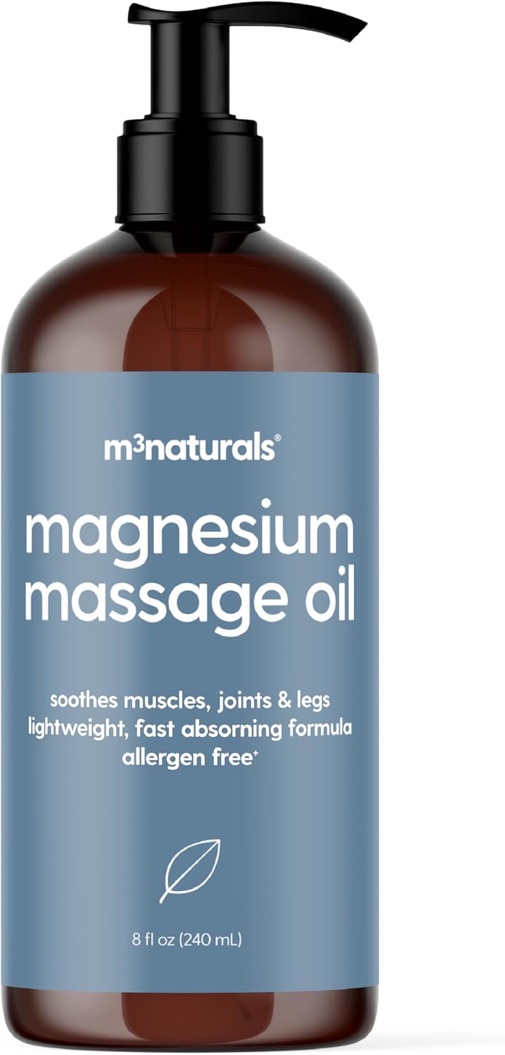 Firming Body Massage Oil with Collagen & Stem Cell – Helps Smooth the Appearance of Cellulite & Improve Skin Texture – Refreshing Aromatherapy Body Oil for Legs & Full Body – 16 Fl Oz