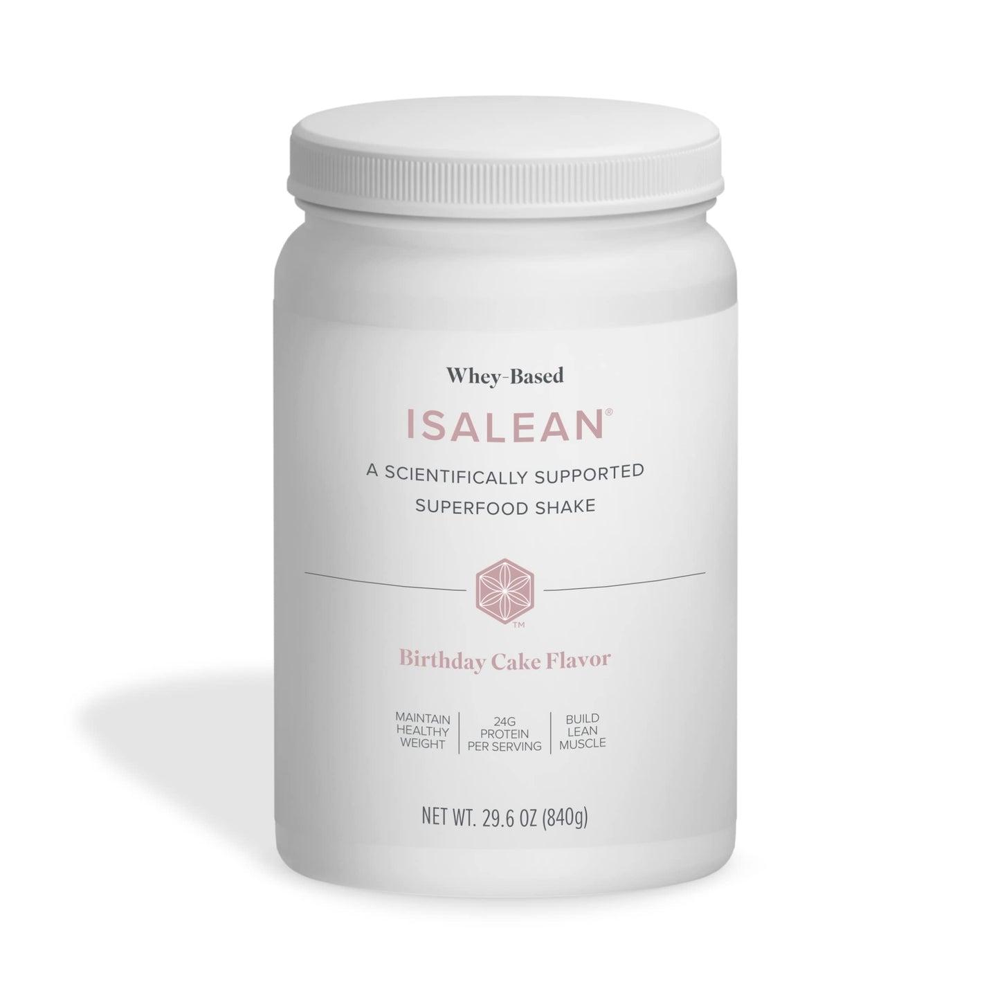 Isagenix IsaLean Shake - Meal Replacement Protein Shake Supports Healthy Weight & Muscle Growth - Protein Powder Enriched with 23 Vitamins - Birthday Cake Flavor, 29.6 Oz (14 Servings)