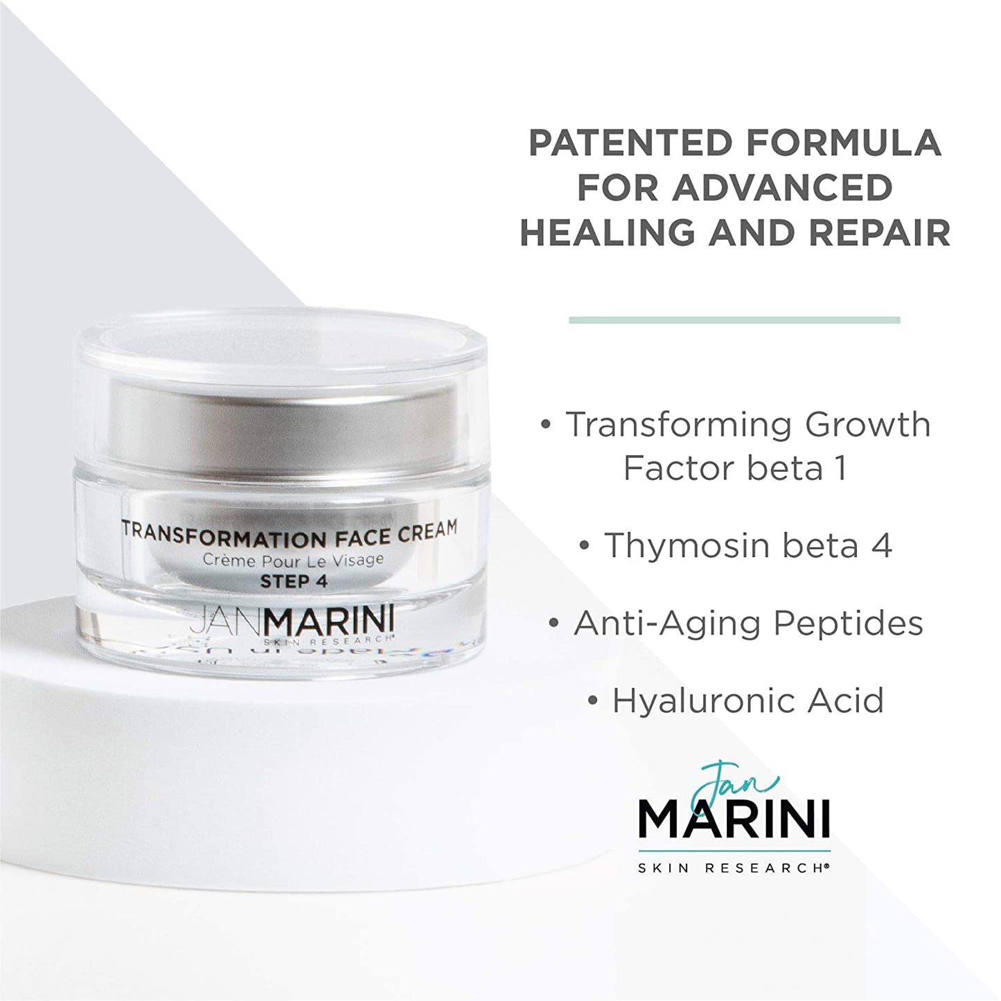 Jan Marini Skin Research Transformation Face Cream - Daily Hydrating Moisturizer for Face - Skincare Facial Cream - Facial Lotion for Dry Skin, Oily Skin & Combo Skin - 1 oz