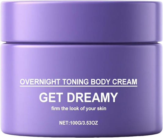 Atevke Get Dreamy Overnight Toning Whip Firming Cream, Anti Wrinkle Moisturizing Toning Whip, Smooth & Tight Skin, Body Firming Cream Cellulite Remover for Legs and Body.- violet