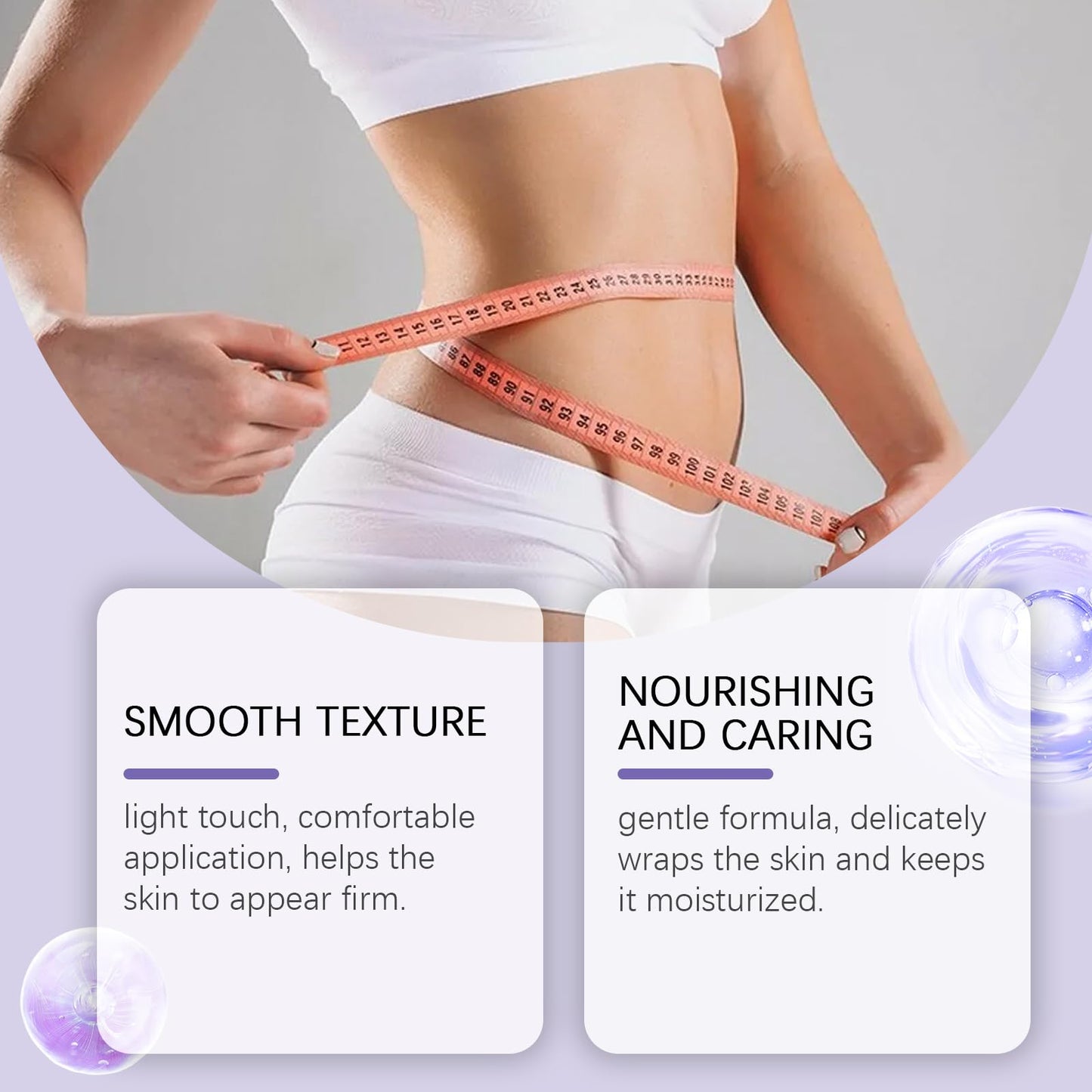 Atevke Get Dreamy Overnight Toning Whip Firming Cream, Anti Wrinkle Moisturizing Toning Whip, Smooth & Tight Skin, Body Firming Cream Cellulite Remover for Legs and Body.- violet