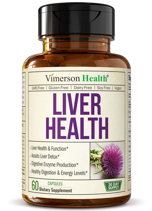 Liver Cleanse Detox & Repair - Artichoke Extract Liver Health Formula for Liver Detox - Liver Supplement with Milk Thistle, Turmeric, Ginger, Dandelion, Zinc & more for Optimal Liver Support. 60 pills