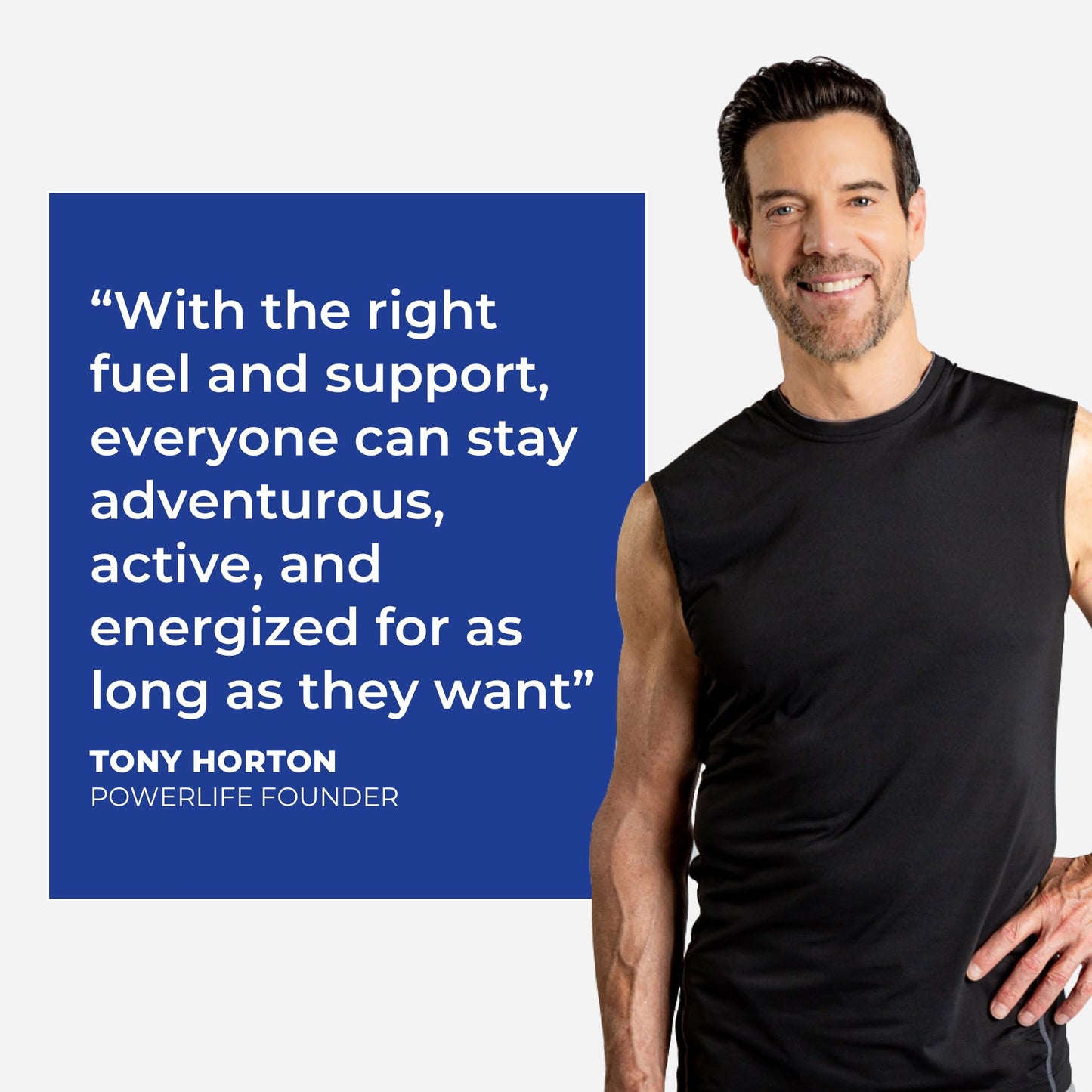 POWERLIFE Tony Horton High Impact Grass Fed Whey Protein with 3000 MG of HMB, No Sugar Added, Non-GMO, Hormone and Antibiotic Free, 15 Servings (Chocolate - New Formula)