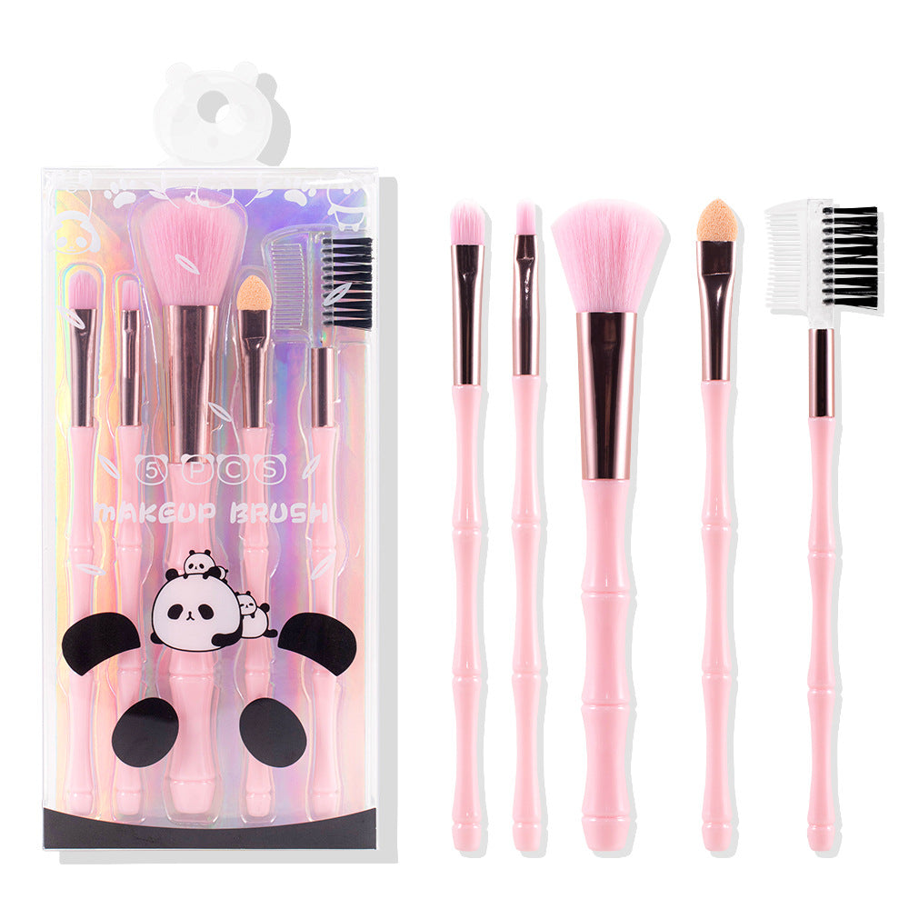 5-Piece Makeup Brush Set | Soft Nylon Makeup Brushes for Face & Eyes