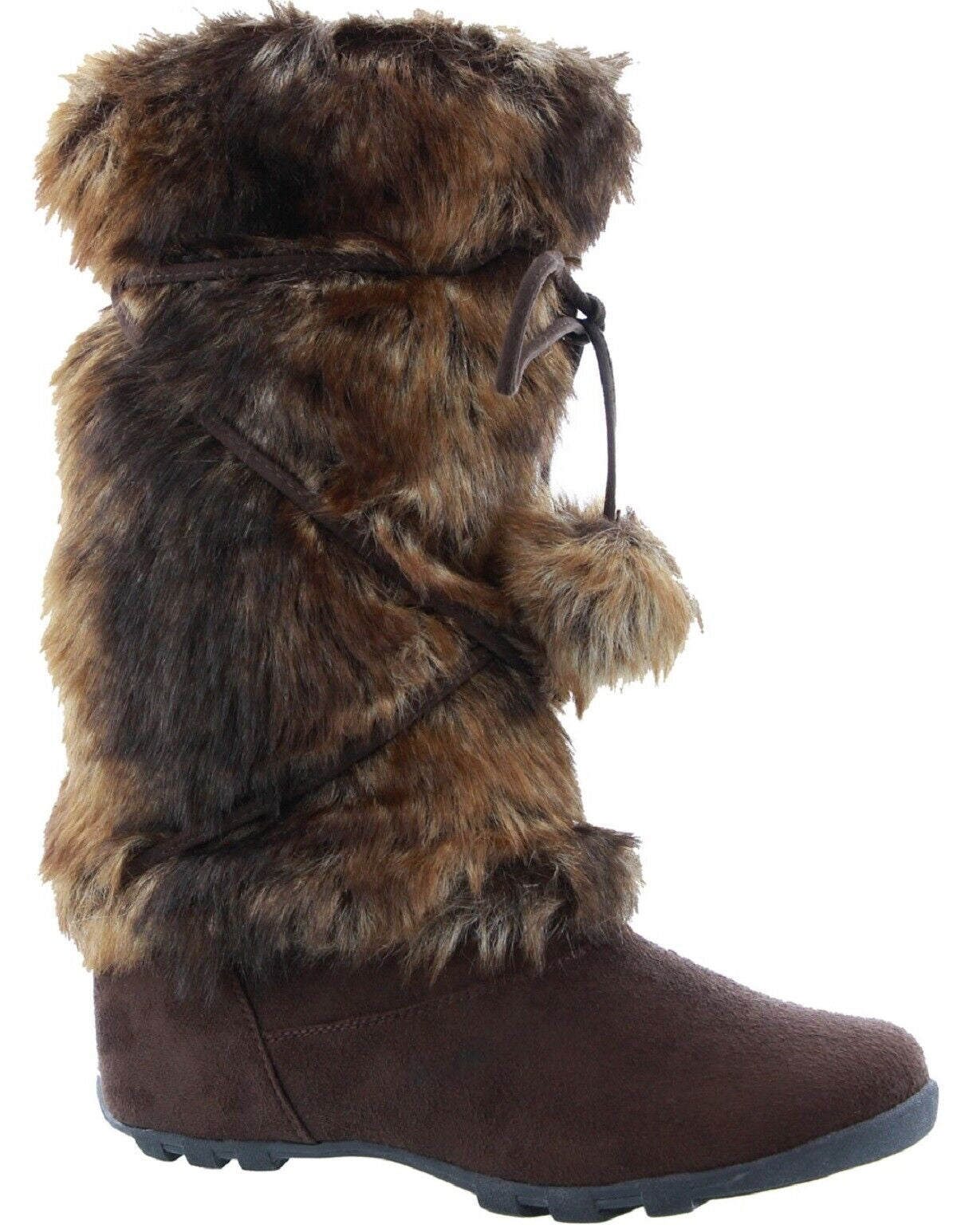 EZGD Blossom Talia-Hi Women Ladies Mukluk Faux Fur Mid Calf Warm Winter Snow Boo