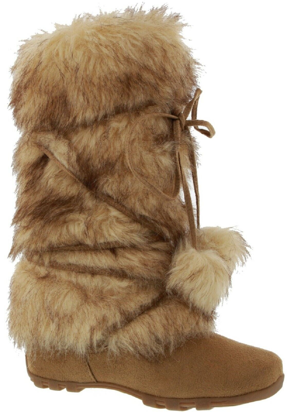 EZGD Blossom Talia-Hi Women Ladies Mukluk Faux Fur Mid Calf Warm Winter Snow Boo