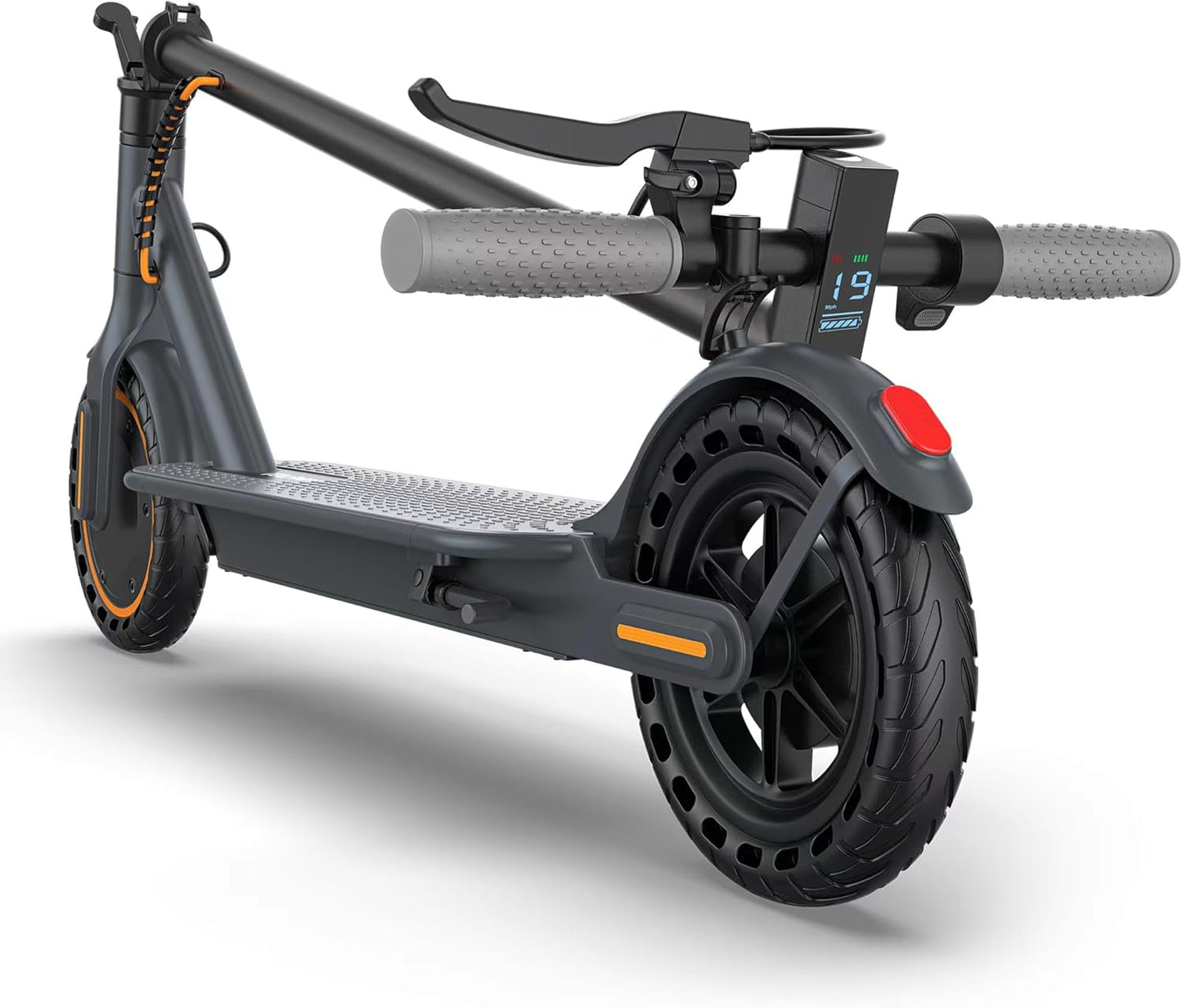 Electric Scooter, 350W/500W Powerful Motor, 8.5"/10" Solid Tires, 19/22Mph, 28/21/12 Miles Range,Dual Braking