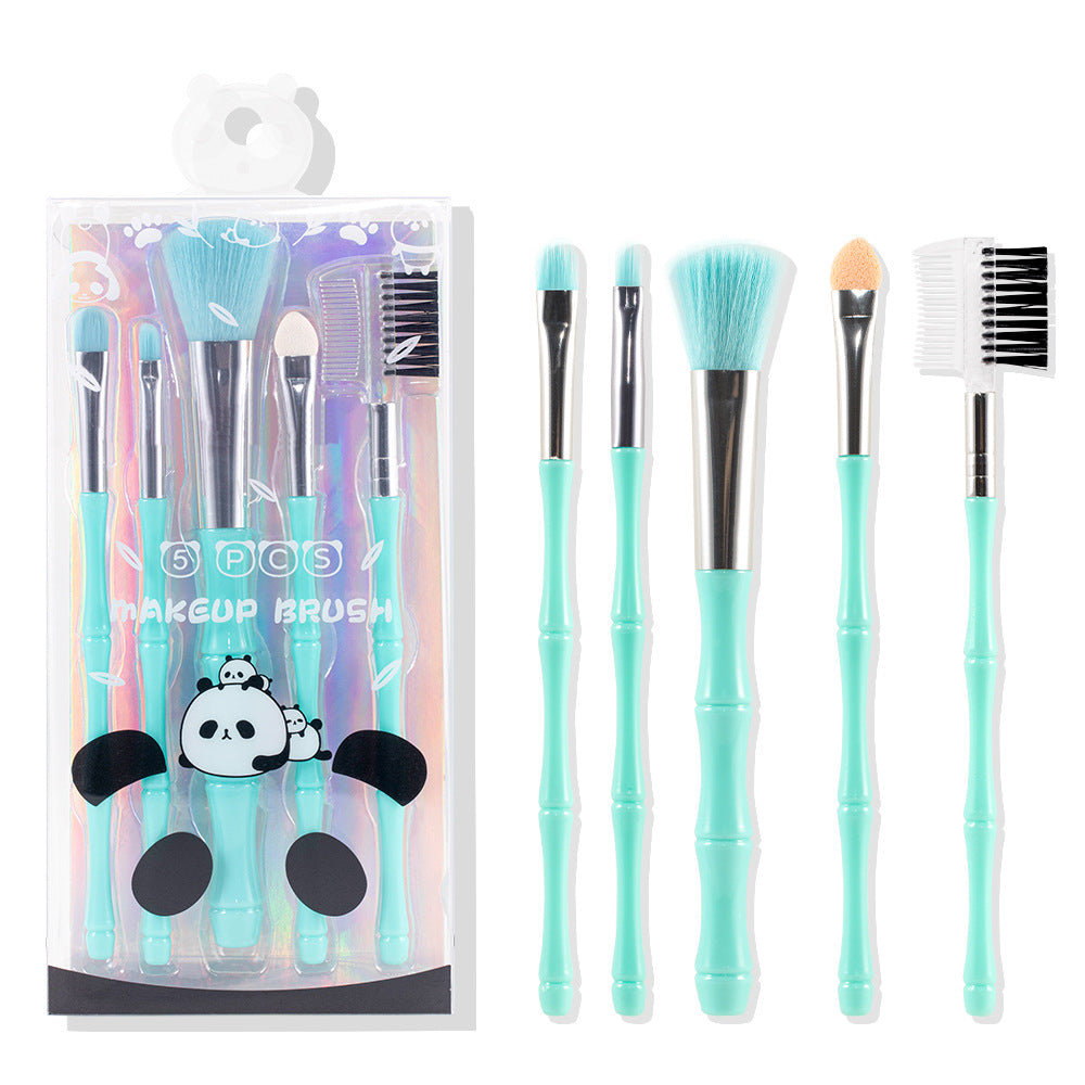 5-Piece Makeup Brush Set | Soft Nylon Makeup Brushes for Face & Eyes