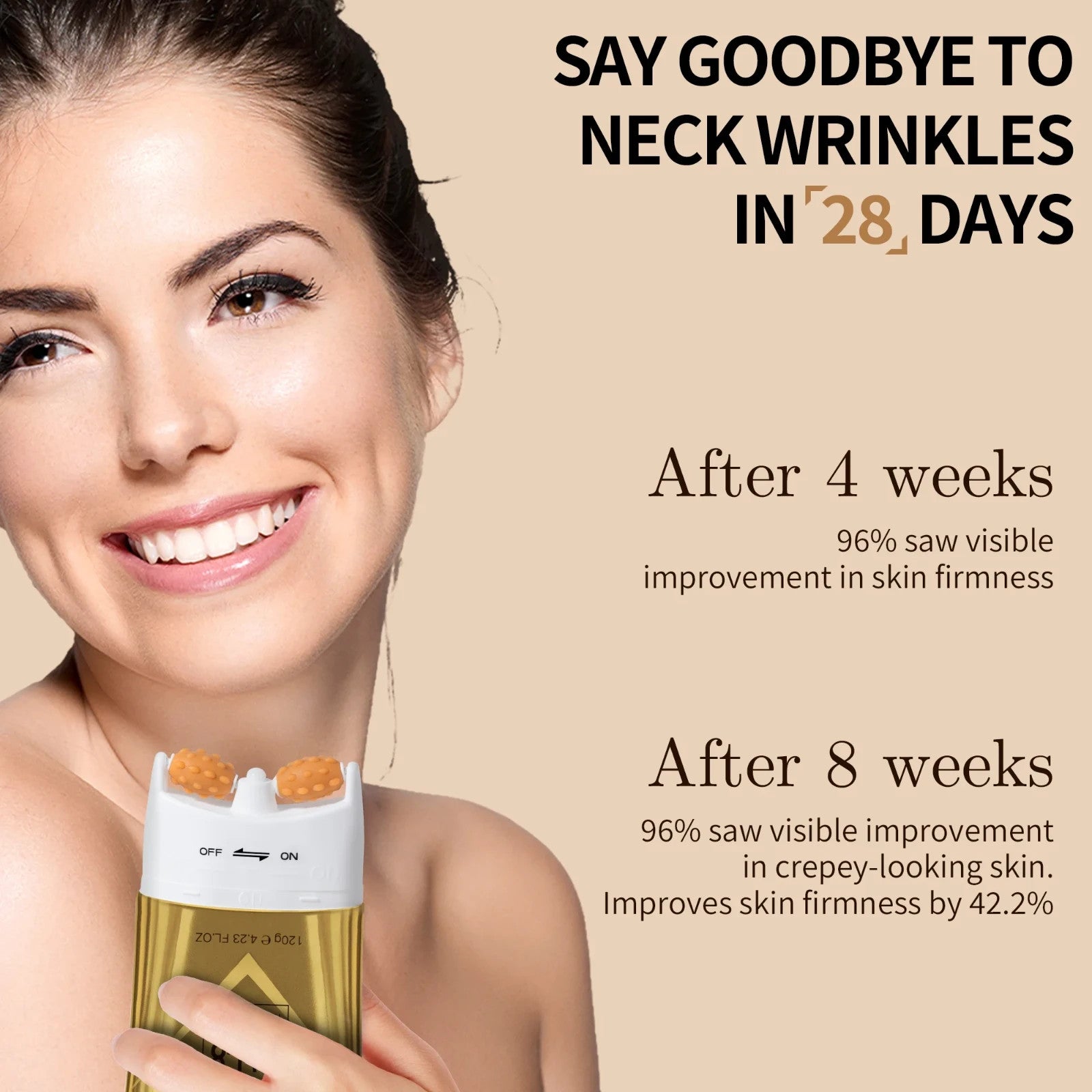 Ycz AH-8 Firming Neck Cream Skin Care Hexapeptide Moisturizes Anti-Aging 4.2Oz