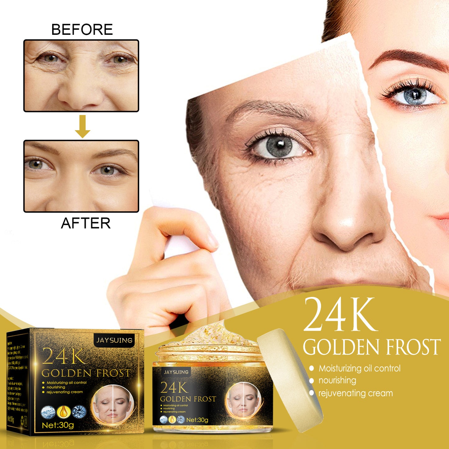 24 Karat Gold Face Cream To Lift And Firm The Face