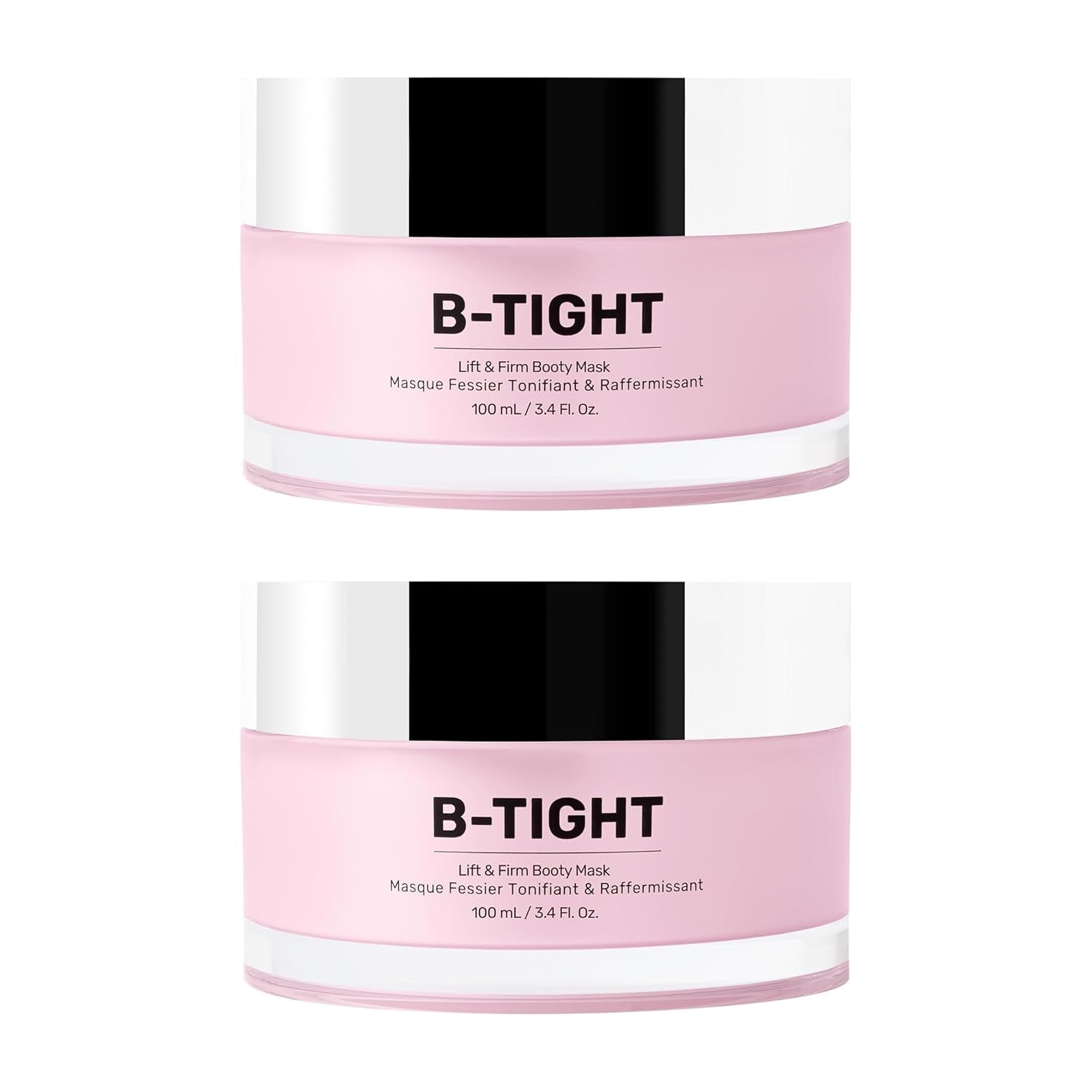 B-TIGHT Lift & Firm Booty Mask - Skin Tightening & Firming Cream for Booty & Thighs - Cellulite Cream with Caffeine & Brazilian Peppertree - Butt Mask for Smooth-Looking Skin (3.4 Fl Oz)