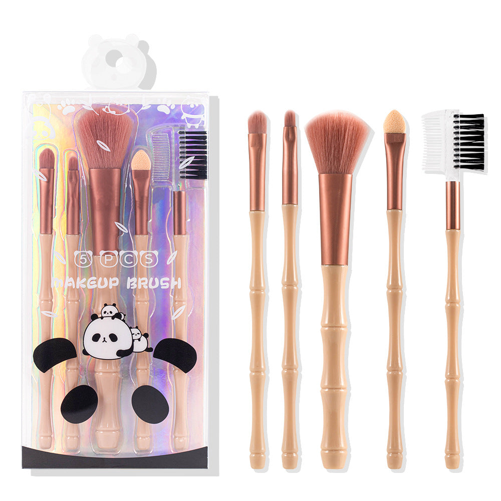 5-Piece Makeup Brush Set | Soft Nylon Makeup Brushes for Face & Eyes