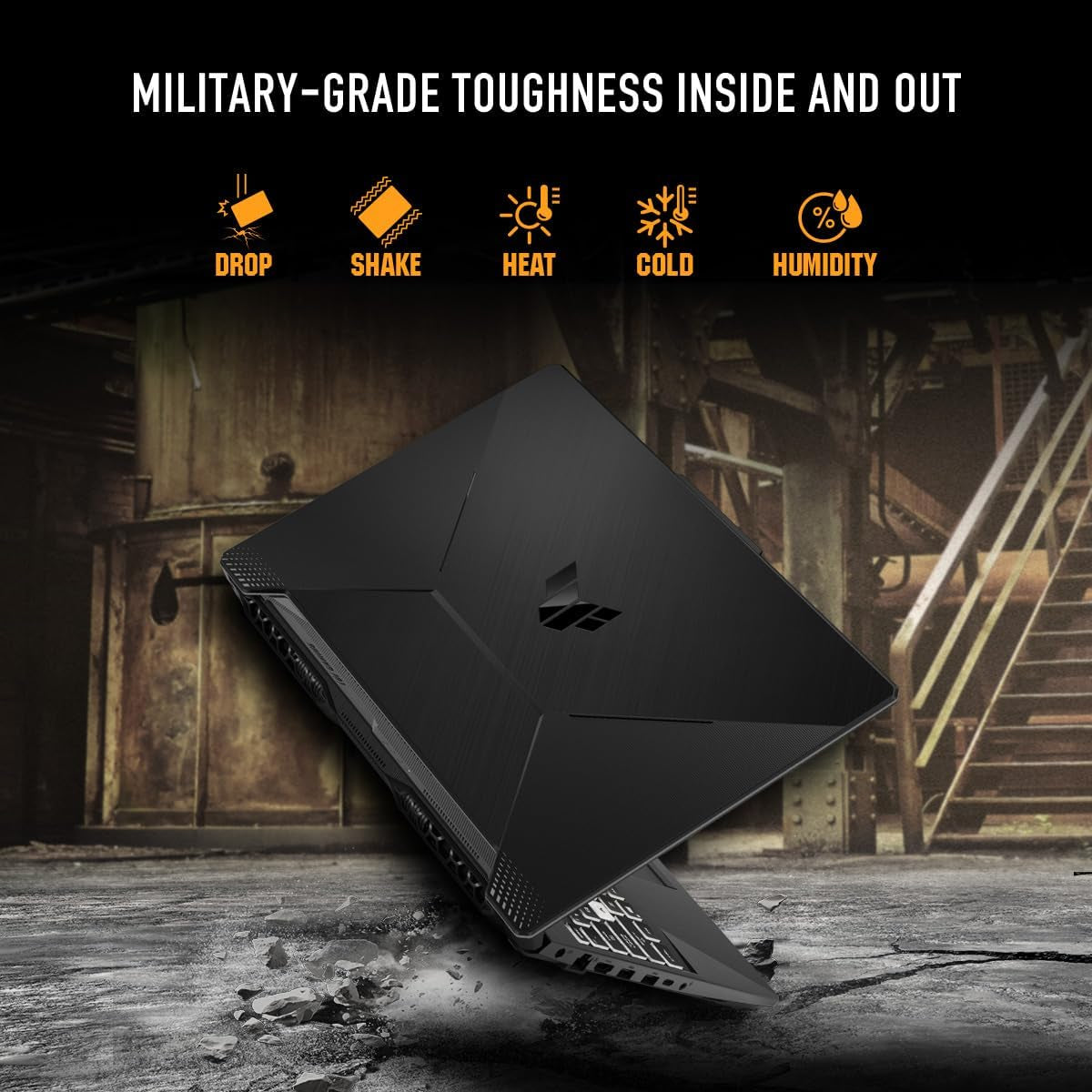 TUF Gaming A15 (2024) Gaming Laptop, 15.6” FHD 144Hz Display, NVIDIA® Geforce RTX™ 3050, AMD Ryzen™ 5 7535HS, 8GB DDR5, 512GB Pcie® Gen4 Nvme™ SSD, Wi-Fi 6, Windows 11, FA506NC-ES51