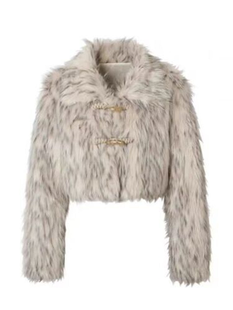 2024 Winter New Young Fox Fur Grass Coat Womens Short Slim Fit Thick Fur Jackets