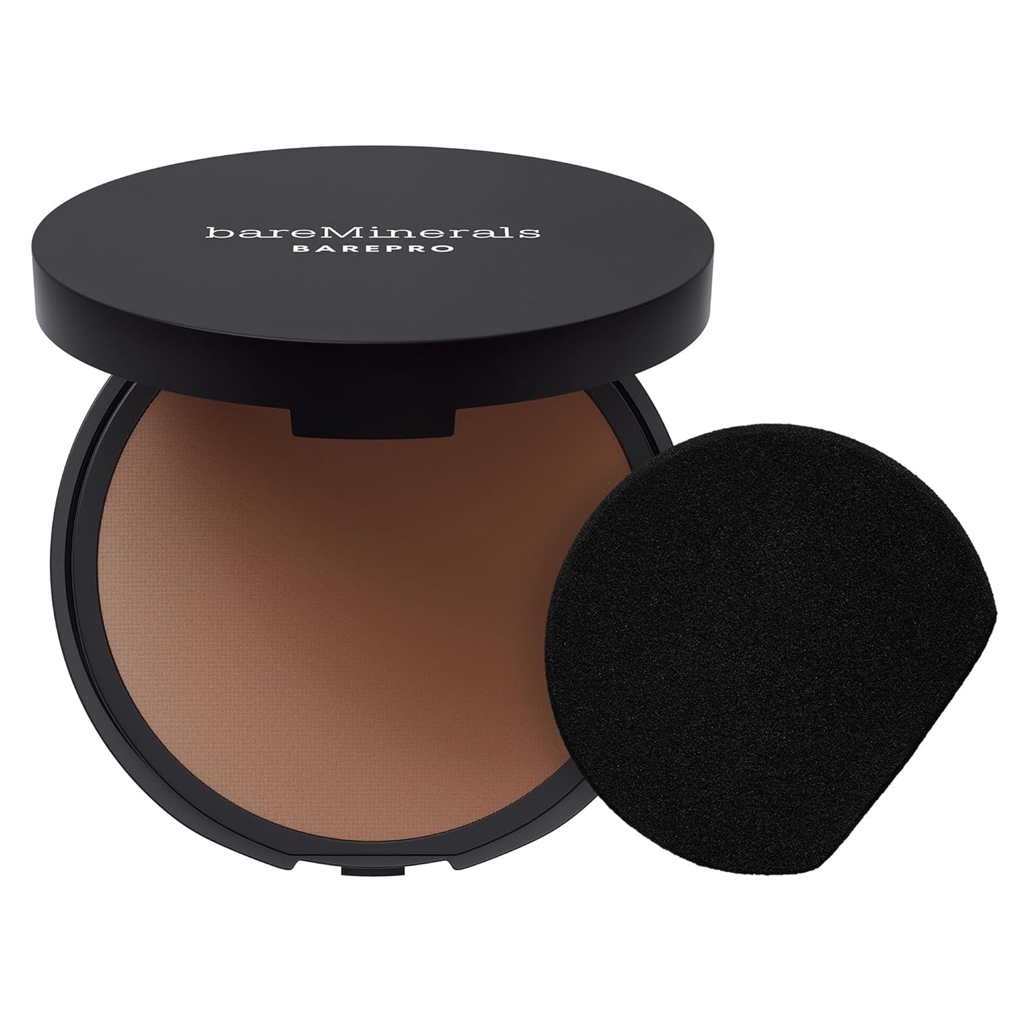 Barepro Skin-Perfecting Powder Foundation, Matte Pressed Powder Foundation Full Coverage with Plant-Based Squalene, Talc-Fee Pressed Powder Compact, Oil Control, Vegan
