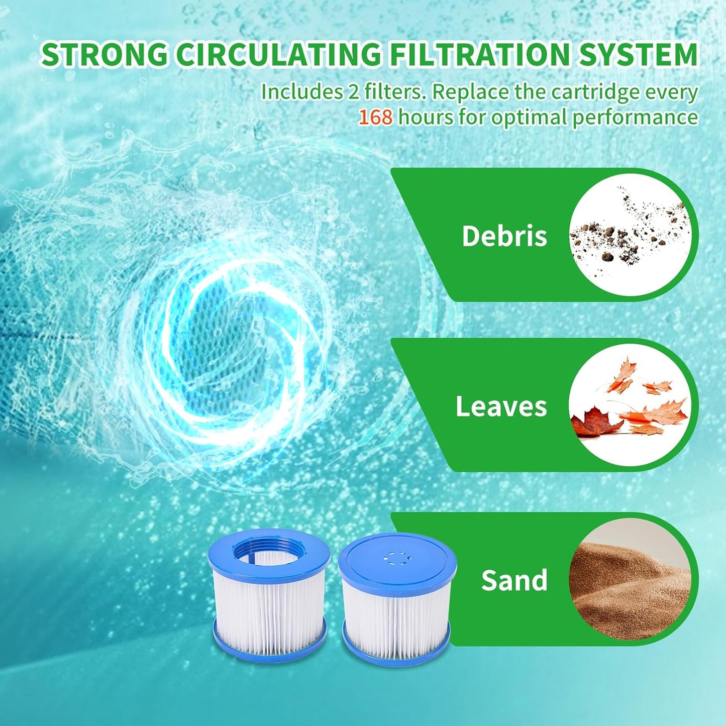 Inflatable Hot Tub, 4-6 Person Polygon Portable Blow up Hot Tub, Leak-Proof PVC Outdoor Spa with 130 Strong Air Jets, Heater Pump and Insulated Cover, 77” X 77”X 25”