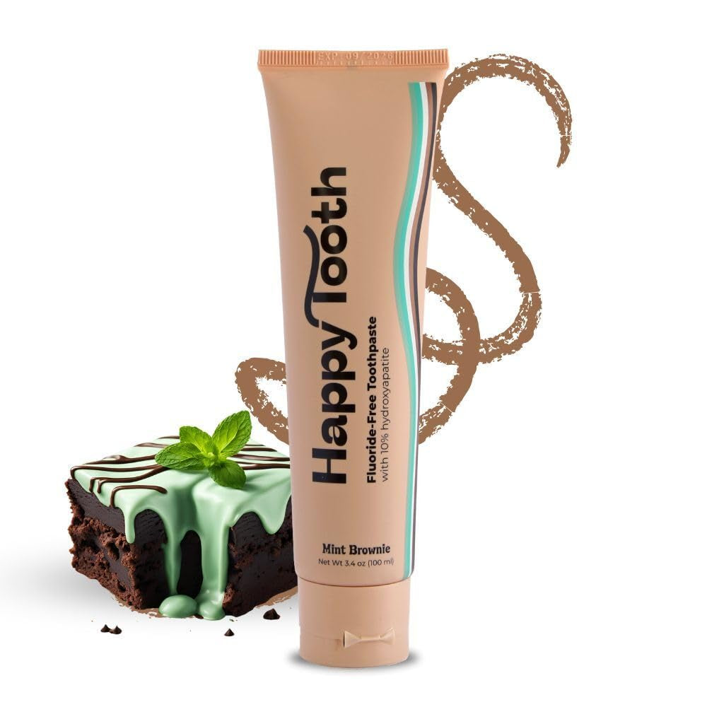 Hydroxyapatite Toothpaste, Fluoride Free, Natural Whitening for Kids, Toddlers and Adults, SLS Free, Enamel Safe, Dentist Formulated with Clean Ingredients, Fresh Mint Flavor, 4.0 Oz