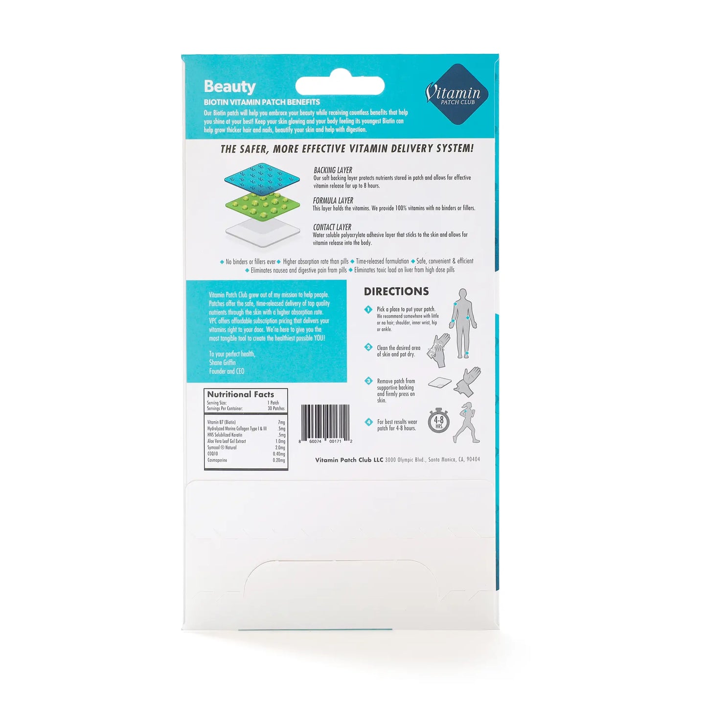 Beauty Patch – Biotin, Keratin & Collagen Skin Support Patch