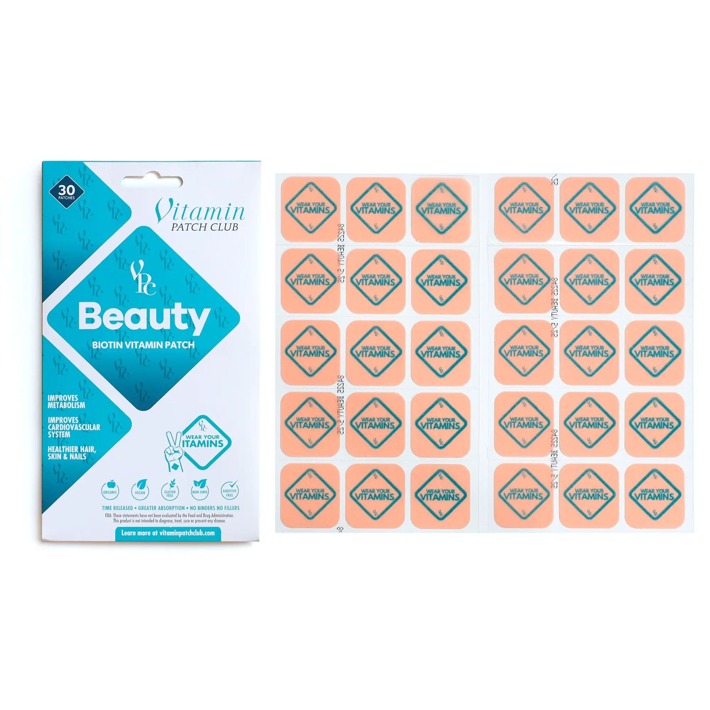 Beauty Patch – Biotin, Keratin & Collagen Skin Support Patch