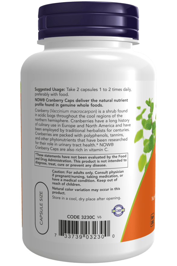 NOW Foods Cranberry Caps – Urinary Tract Health Support