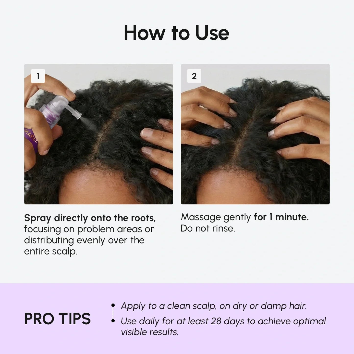 Marée® 4-in-1 Hair Growth Spray | Scalp Treatment for Fuller, Stronger-Looking Hair